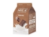 A'pieu - Milk One Pack  Mask - Chocolate - Textilní mléčná pleťová maska - 21 g