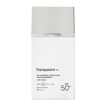 Transparent Lab - Oil Control Ultra Fluid Cica Sunscreen - Matující krém SPF50+ - 100 ml