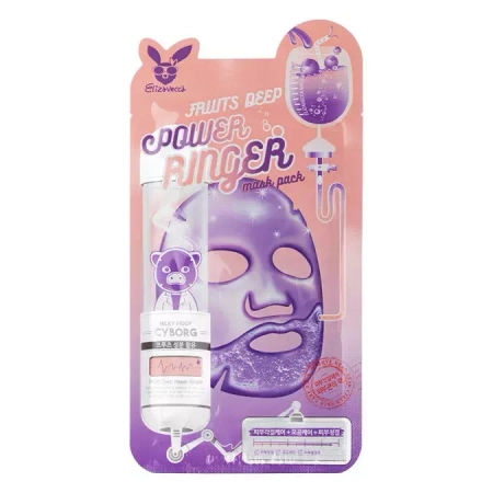 Elizavecca - Fruits Deep Power Mask - Plátýnková maska s ovocnými kyselinami - 23 ml