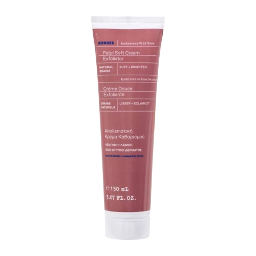 Korres - Rose Sauvage D'Apothicaire - Petal Soft Cream Exfoliator - Exfoliační krém na obličej - 150 ml
