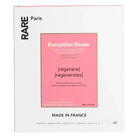 Rare Paris - Exception Rosée Box - Regenerační sada pleťových masek - 5x23 ml