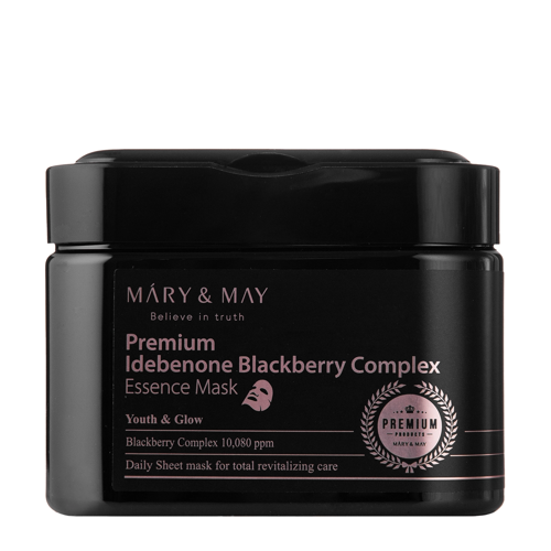 Mary&May - Premium Idebenon Blackberry Complex Essence Mask - Sada pleťových masek - 20ks.