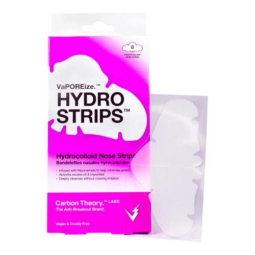 Carbon Theory - VaPOREise Hydro Strips - Náplasti na nos proti černým tečkám - 8 ks