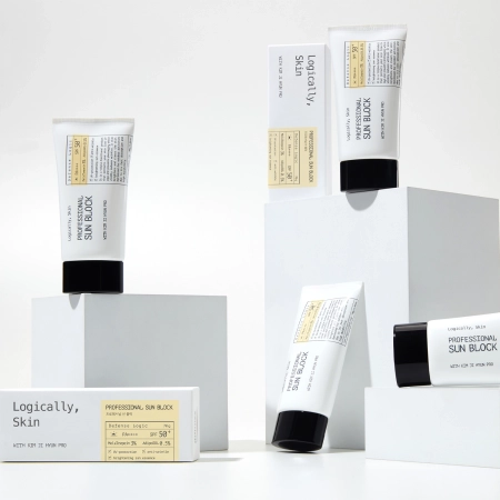 Logically, Skin - Professional Sun Block SPF50+ PA++++ - Zklidňující krém na obličej s filtrem - 70 g
