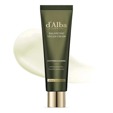 d'Alba - Mild Skin Balancing Vegan Cream - Hydratační a zklidňující krém na obličej - 55 ml