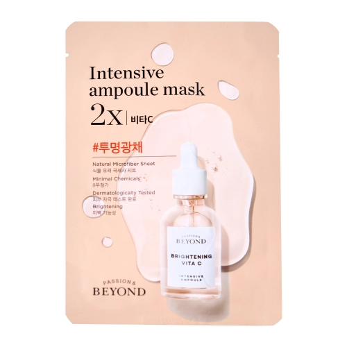 BEYOND - Intensive Ampoule Mask 2X - Vita C - Rozjasňuje plátýnková maska na obličej - 1ks/25ml