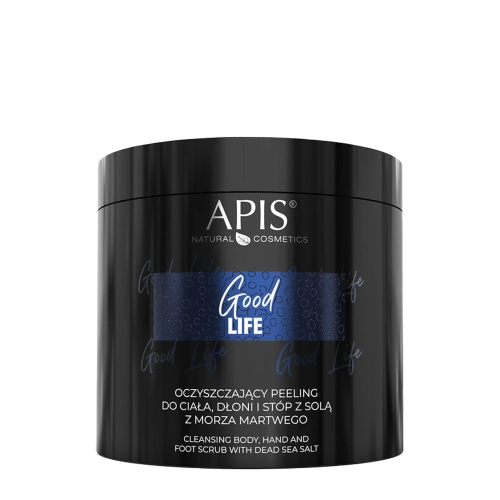 Apis - Good Life - Čistící peeling na tělo, ruce a nohy se solí z Mrtvého moře - 700 g