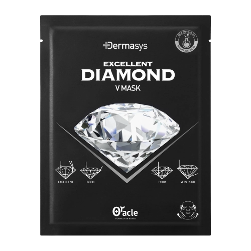Dr.Oracle - DERMASYS Diamond V Mask - Liftingová maska na obličej a bradu s diamantovým prachem - 1ks/35g