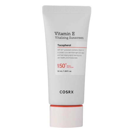 COSRX - Vitamin E Vitalizing Sunscreen - SPF 50+ - Opalovací SPF krém s vitamínem E - 50 ml