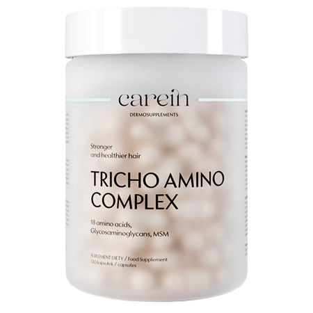 Carein - Tricho Amino Complex - Dermosuplement - Posílení jemných lámavých vlasů - 120 kapslí