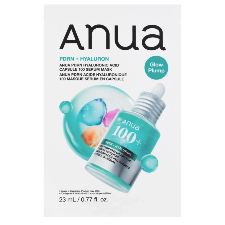 Anua - PDRN + Hyaluron 100 Serum Mask - Hydratační a rozjasňující plátýnková maska - 23 ml