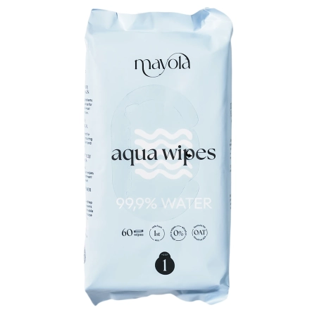 Mayola - Aqua Wipes Step 1 - Vlhčené ubrousky s ovsem - 60 ks