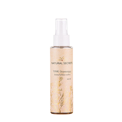 Natural Secrets - Čisticí tonikum - zelený čaj a šalvěj - 100 ml