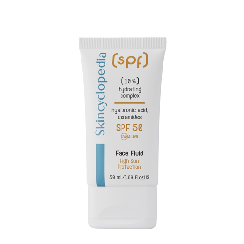 Skincyclopedia - Hydratační fluid SPF 50 - Fluid na obličej s 10% hydratačním komplexem a ochranou proti slunci - 50 ml
