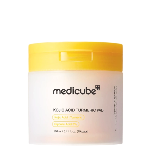 Medicube - Kojic Acid Turmeric Pad - Vatové tampony s kyselinou kojovou - 160 ml/70 ks