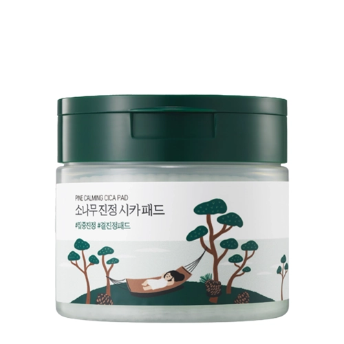Round Lab - Pine Calming Cica Pad - Zklidňující a vyhlazující pleťové tampony - 50 ks / 195 ml