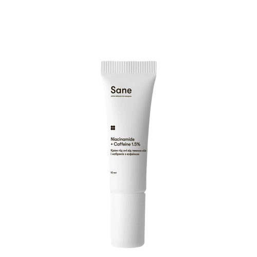 Sane - Niacinamide + Caffeine 1.5% Energizing Eye Cream - Oční krém proti tmavým kruhům a otokům s kofeinem - 10 ml