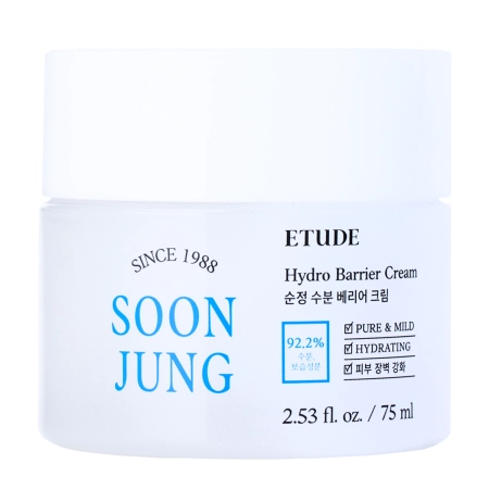 Etude House - Soon Jung Hydro Barrier Cream - Jemný krém se zklidňujícím účinkem - 75 ml