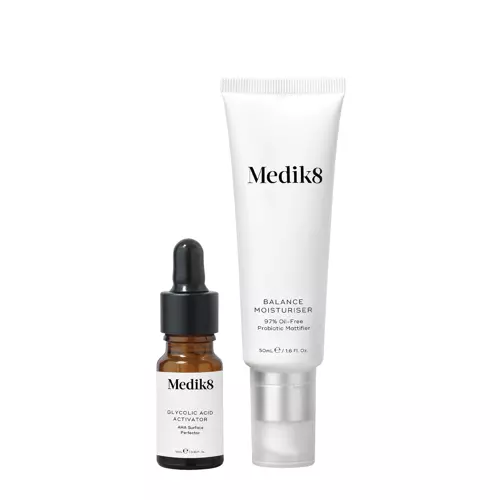 Medik8 - Balance Moisturiser with Glycolic Acid - Probiotický matující krém s AHA kyselinami - 50+10 ml