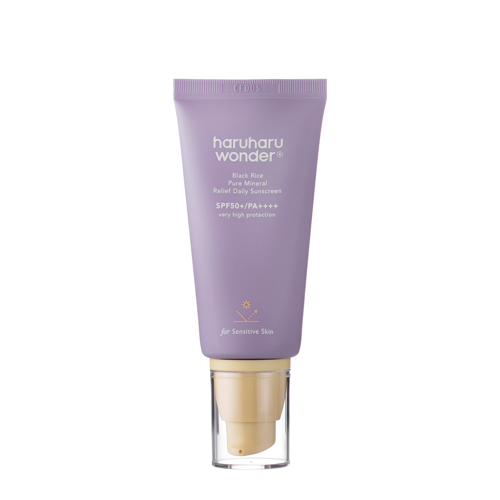 Haruharu Wonder - Black Rice Pure Mineral Relief Daily Sunscreen SPF50+/PA++++ - Hydratační krém na obličej s fyzikálními filtry - 50 ml