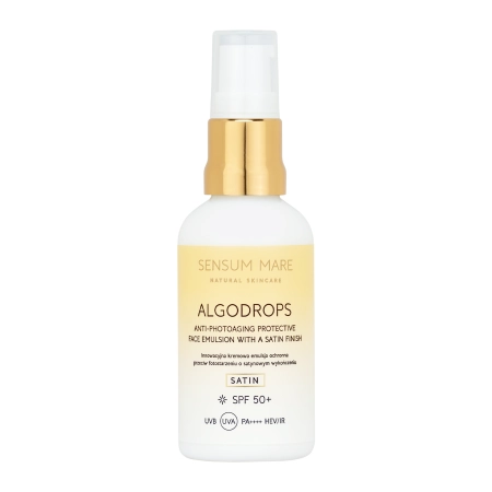 Sensum Mare - Algodrops Satin - Anti-Photoaging Protective Face Emulsion - Saténová ochranná emulze proti fotostárnutí pleti - 50 ml