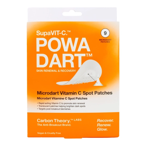 Carbon Theory - SupaVit-C Powa Dart - Mikrojehličkové náplasti na nedokonalosti s vitaminem C - 9 ks