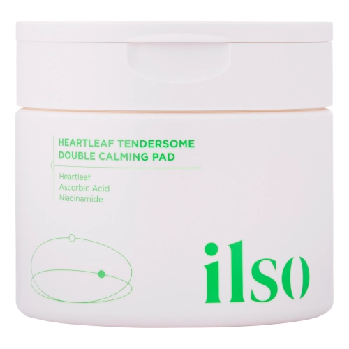 Ilso - Heartleaf Tendersome Double Calming Pad - Zklidňující polštářky na obličej - 60ks/320g